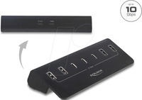 DELOCK 64283 - USB 10 Gbps Hub, 7 Port, 3x USB-C, 4x USB-A Ports