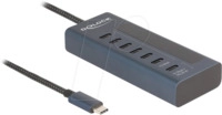 DELOCK 64288 - USB 3.1 Hub, 7 Port, USB-C zu 7x C, Leistungsanzeige