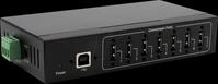 EXSYS 11217HMVS - USB 2.0 7-Port Industrie-Hub, 15 kV ESD, Tisch, Wand, Din-Rail