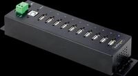 ST USB210AIND - USB 2.0 10 Port Hub, industriell, montierbar