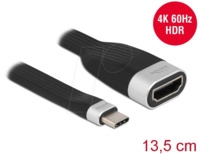 DELOCK 86729 - Adapterkabel USB C > HDMI, 4K@60 Hz, flach, 13,5 cm