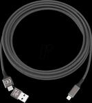 SPEEDY-L BK - Ladekabel, USB-A/USB-C -> Lightning, schwarz