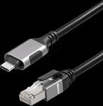 TME C541-2 - Netzwerkadapter, Kabel, USB Typ C, Gigabit Ethernet, 2 m