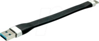 ROLINE 11029014 - Sync- & Ladekabel, USB-A -> USB-C&trade;, Silikon, 11 cm