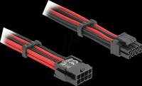 DELOCK 80974 - Kabel Power 8 Pin EPS Stecker > 4 + 4 Pin EPS Buchse, 30 cm