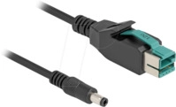 DELOCK 80497 - PoweredUSB Kabel, 12 V > DC 5,5 x 2,5 mm, 3 m