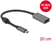 DELOCK 66571 - Adapter, aktiv, USB-C Stecker > HDMI Buchse, 4K 60Hz