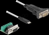 DELOCK 64266 - Adapterkabel USB-C > RS-422/485 + Terminalblock, 0,5 m