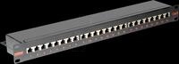 ROLINE 26110361 - 19" Patchpanel, 1 HE, 24-Port, Cat.6, schwarz