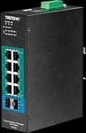 TRN TI-PG102I - Switch, 10-Port, Gigabit Ethernet, DIN Rail, PoE