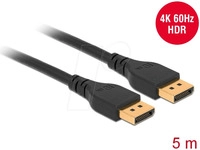 DELOCK 85912 - DisplayPort 1.4 Kabel, St. > St., 4K@60Hz, 5 m