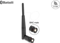 DELOCK 90737 - WiFi 2,4 GHz Antenne RP-BNC Stecker 2 dBi 14,5 cm omnidirektiona