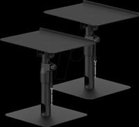 MYW HS36L - Lautsprecherst&auml;nder 300 x 230 mm, h&ouml;henverstellbar, 2er Set, sch