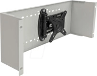 DELOCK 42640 - 19" 4HE Monitorarm, grau
