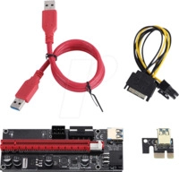 GG 18026 - Riser Karte, PCI, gewinkelt 90&deg;. 4-er Kit