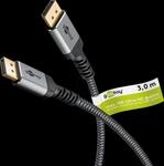 GOOBAY 75681 - DisplayPort 2.1 Kabel, 8K 120 Hz, 54 Gbit/s, 3,0 m