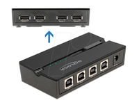 DELOCK 11494 - USB 2.0 Switch 4 Port, 4x USB-B zu 4x USB-A
