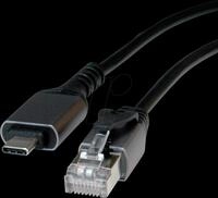 VALUE 12991167, VALUE 12991167 - Netzwerkadapter, Kabel, USB Typ C, Gigabit Ethernet,