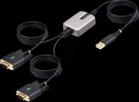ST 2P6FFC-USB - Adapterkabel, 2 Port USB auf Seriell RS232