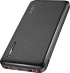 LOGILINK PA0372 - Powerbank, LiPo, 10000 mAh, 20 W, 2x USB-A, 1x USB-C, schwarz