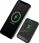 FIXZENM-6-BK - Powerbank, MagSafe, 15 W, 6000 mAh, 1x USB-C, 20 W, schwarz