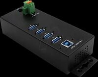 EXSYS 1186HMVS-2 - USB 3.0 4-Port Industrie-Hub, 4x A, 15 kV ESD