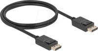 DELOCK 80491 - DisplayPort 2.1 Kabel, 16K 60 Hz / 4K 240Hz, 1,0 m