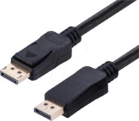 VALUE 11996023 - DisplayPort Kabel, 10K, 60Hz, schwarz, 3 m