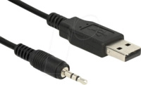 DELOCK 83789 - USB 2.0 Konverter, Seriell-TTL 2,5 mm 3Pin Klinke, 1,8 m (3,3 V)