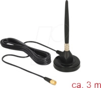 DELOCK 12421 - GSM-Antenne mit Magnetfu&szlig;, 3G, 3 dBi, 3 m