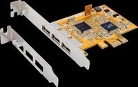 EXSYS EX-11053 - 3 Port USB 2.0 PCIe Karte inkl. Low Profile B&uuml;gel
