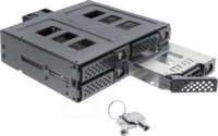 DELOCK 47141 - 5.25" Wechselrahmen f&uuml;r 4 x 2.5" SATA oder SAS HDD / SSD mit Sch