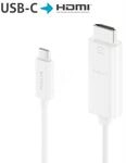 PURE IS2200-010 - Adapterkabel USB Type-C > HDMI, 4K@60 Hz, wei&szlig;, 1,0 m