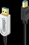 PURE FX-I645-003 - USB 10 Gb/s Glasfaser Kabel, FiberX, USB-A auf USB-B...