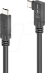 PURE PI6620-030 - USB 4.0 Kabel, 20 Gbit/s, 240 W, 8K 30Hz, gewinkelt, 3,0 m