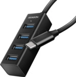 AXG HUE-M1C - USB 3.0, 4-Port Hub, 4xA, USB-C-Kabel, 20 cm