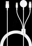 XLAYER 219321 - Ladekabel, USB-A -> C, Lightning, Watch, 1,5 m
