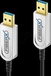 PURE FX-I640-005 - USB 10 Gb/s Glasfaser Kabel, FiberX, USB-A auf USB-A...