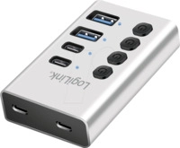 LOGILINK UA0446 - USB 3.2 Gen 1-Hub, 4 Port, USB-A/C