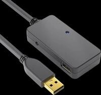 PURE DS2200-060 - Aktives USB 2.0-Kabel, A-Stecker > 4x A-Buchse, 6 m