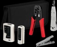 EFB EC020700001 - Netzwerk Werkzeug Set, 4-teilig, mit Tasche