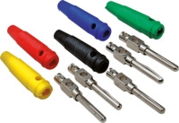 BKL 072150-G - Bananenstecker, 4mm, schwarz, vergoldet