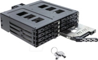 DELOCK 47172 - 5.25" Wechselrahmen f&uuml;r 8 x 2.5" SATA oder SAS HDD / SSD mit Sch