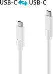 PURE IS2500-020 - USB 5 Gb/s Kabel, iSerie, C Stecker auf C Stecker, wei&szlig;, 2,0...