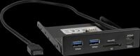 IT88884123 - Card Reader, intern, 3,5", USB-A, USB-C, microSD, SD