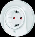 LOGILINK LED012 - LED-Nachtlicht, 21 lm, wei&szlig;, Zwischensteckdose