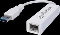 MANHATTAN 506847 - Netzwerkkarte, USB 3.0, Gigabit Ethernet, 1x RJ45