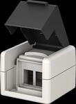 GOOBAY 79169 - Aufputzdose f&uuml;r 2x Keystone Modul, outdoor, unbest&uuml;ckt