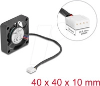 DELOCK 67293 - Axiall&uuml;fter 12 V DC, 40 x 40 x 10 mm schwarz