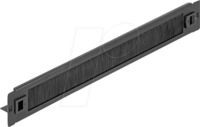 DELOCK 66552 - 19" B&uuml;rstenleiste, 1HE, schwarz